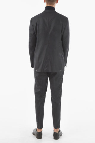 Pinstriped MANTUA Notch Lapel Suit