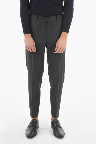 Pinstriped MANTUA Notch Lapel Suit