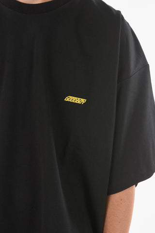 Brushed Cotton Crewneck T-shirt with Logo Print