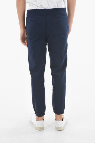 Pantaloni Jogger M CLASSICS in Cotone Felpato con Toppa Logo