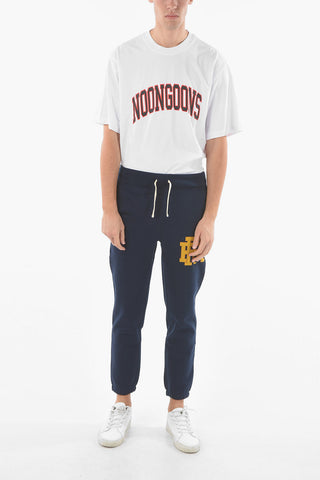Pantaloni Jogger M CLASSICS in Cotone Felpato con Toppa Logo