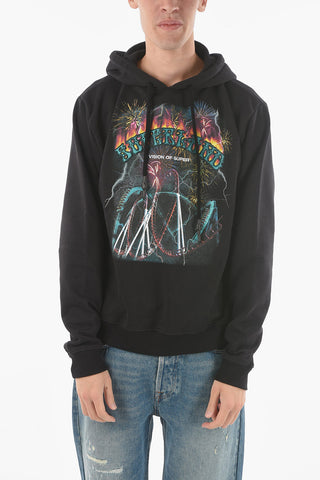 Hooded Sweatshirt with Maxi front Print