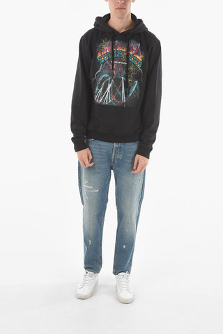 Hooded Sweatshirt with Maxi front Print
