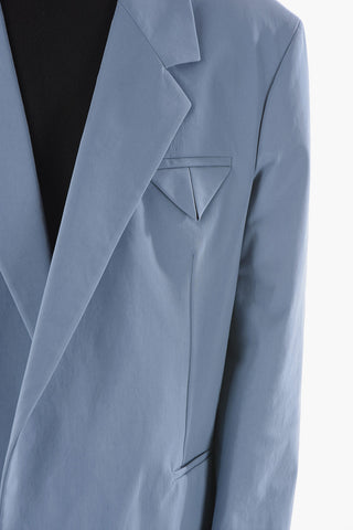 Blazer Buttonless in Nylon Stretch con Rever Classico