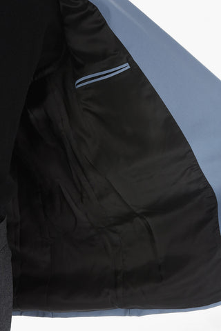 Notch Lapel Buttonless Stretch Nylon Blazer