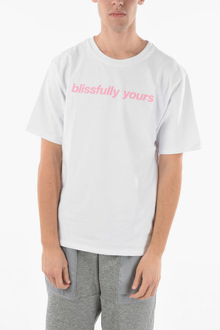 Printed BLISSFULLY YOURS Crew-Neck T-shirt