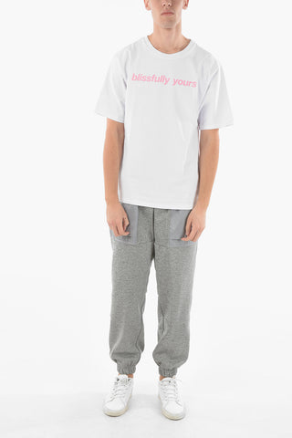 Printed BLISSFULLY YOURS Crew-Neck T-shirt