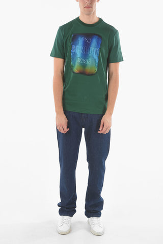 LEV KHESIN X BERLUTI Crewneck T-shirt with Degradé Embossed Print