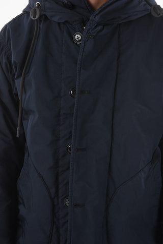 Giacca Hoodie Imbottita con Coulisse in Vita