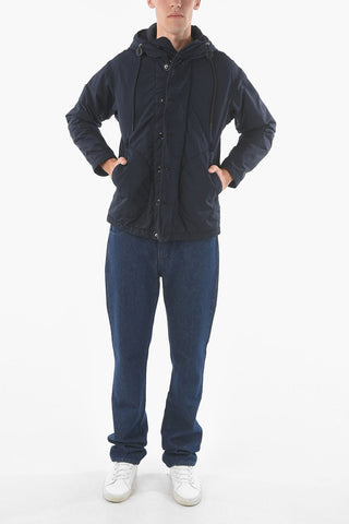 Giacca Hoodie Imbottita con Coulisse in Vita