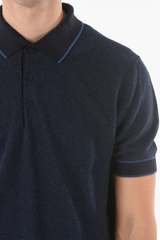 Jacquard Silk Blend Polo