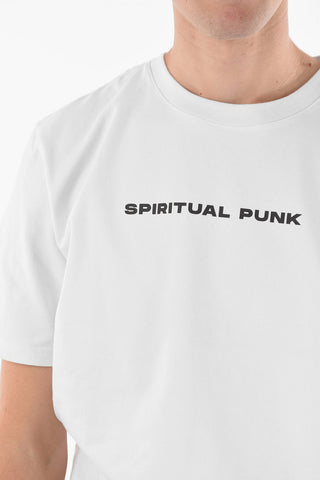 Stretch Cotton SPIRITUAL PUNK Crew-neck T-shirt