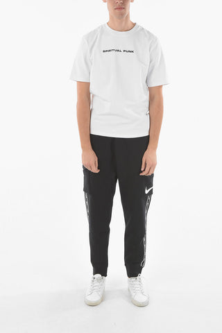 Stretch Cotton SPIRITUAL PUNK Crew-neck T-shirt