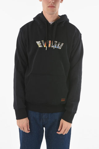 Felpa Hoodie con Stampa Logo Grafica
