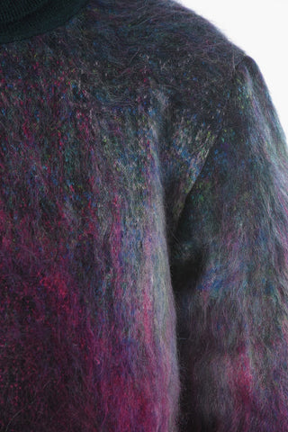 LEV KHESIN X BERLUTI Fuzzy Degradé Wool Sweater with Turtleneck