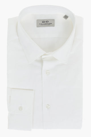 CC COLLECTION Slim Fit Stretch Cotton Shirt