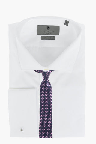 SARTORIA Cufflinked Standard Collar Popeline Cotton Shirt