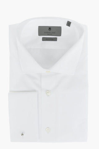SARTORIA Cufflinked Standard Collar Popeline Cotton Shirt