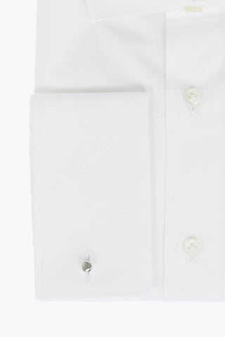 SARTORIA Cufflinked Standard Collar Popeline Cotton Shirt