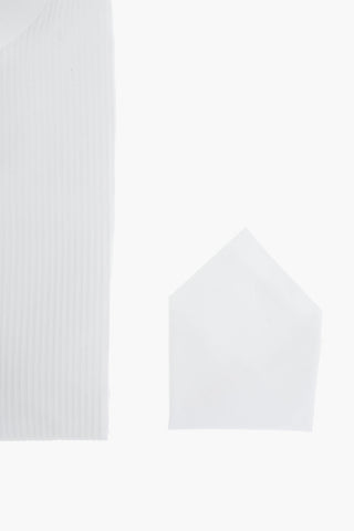 Camicia Tuxedo in Cotone con Collo Diplomatico