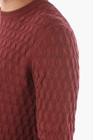Maglia Girocollo in Seta e Cotone Aran
