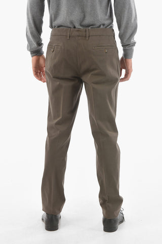 ID Stretch Cotton Chino Pants MALGA Regular Rise