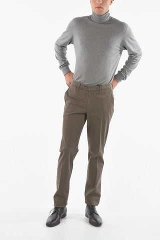 ID Stretch Cotton Chino Pants MALGA Regular Rise