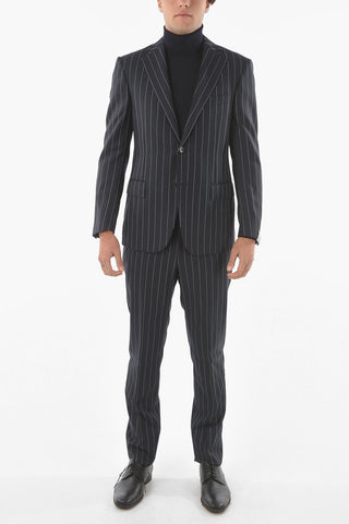 Pinstriped MANTUA Virgin Wool Suit