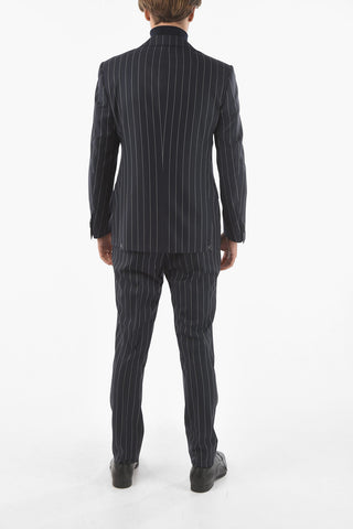 Pinstriped MANTUA Virgin Wool Suit