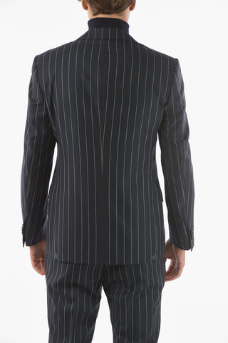 Pinstriped MANTUA Virgin Wool Suit