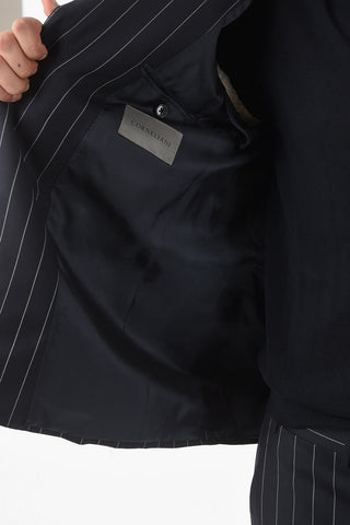 Pinstriped MANTUA Virgin Wool Suit