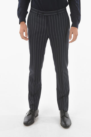 Pinstriped MANTUA Virgin Wool Suit