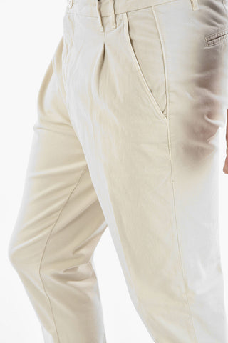 CC COLLECTION Stretch Cotton MOLE Single Pleat Trousers
