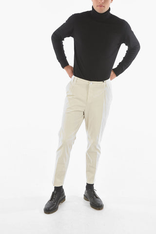 CC COLLECTION Stretch Cotton MOLE Single Pleat Trousers