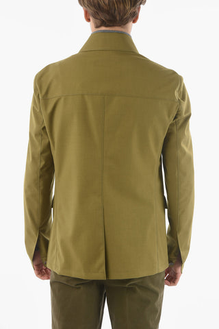 ID Water Resistant Outerwear Jacket with Zip Closure
