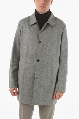 ID Reversible Melange Balmacaan Coat