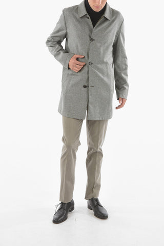 ID Reversible Melange Balmacaan Coat