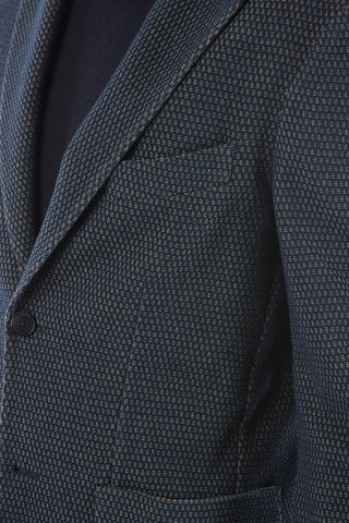 CC COLLECTION barleycorn side vents notch lapel PAPIRO 2-button blazer
