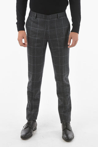 CC COLLECTION Double-breasted REWARD Windowpane Check Suit