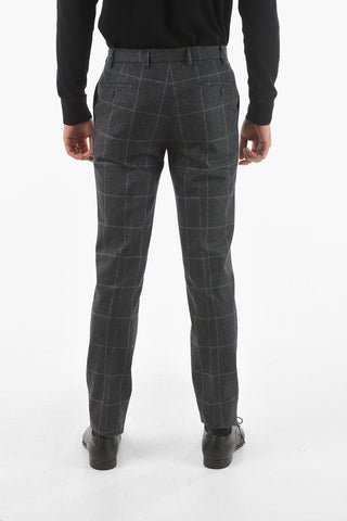 CC COLLECTION Double-breasted REWARD Windowpane Check Suit