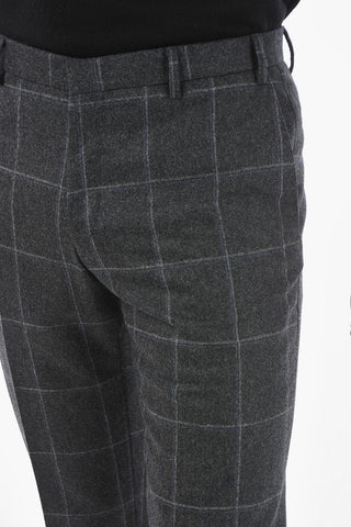 CC COLLECTION Double-breasted REWARD Windowpane Check Suit