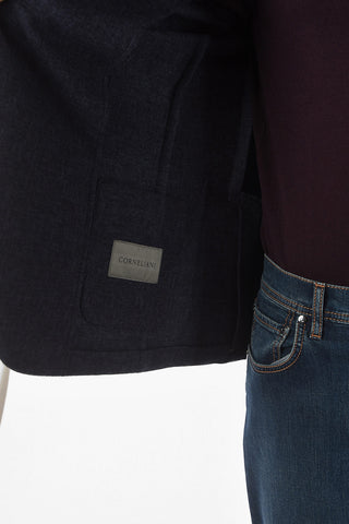 Blazer Sfoderato SPORTSWEAR in Lana Vergine con Tasche a Toppa