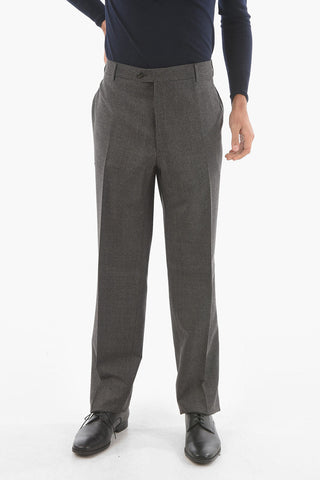 Pantaloni MANTUA in Lana Vergine Stretch a Quadretti