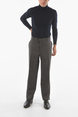 Pantaloni MANTUA in Lana Vergine Stretch a Quadretti