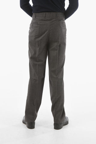 Pantaloni MANTUA in Lana Vergine Stretch a Quadretti
