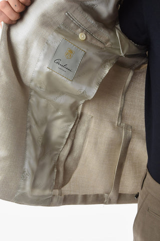 SARTORIA cashmere blend side vents notch lapel 3-button blazer