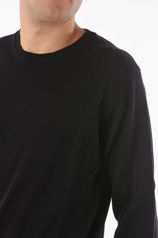 ID Crew Neck Raw Cut-edged Cotton Sweater
