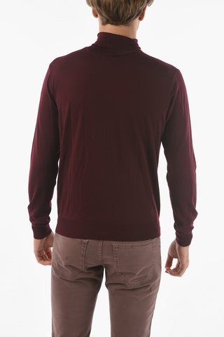 Maglia a Collo Alto in Lana Vergine