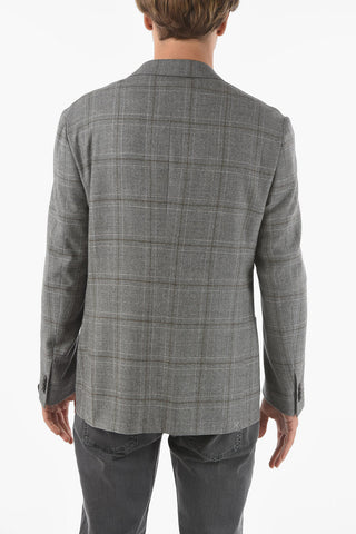 Blazer 2 Bottoni GATE con Motivo Tartan