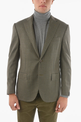 Blazer a 2 Bottoni LEADER SOFT in Mini Check con Revers Classico